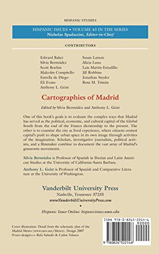 Cartographies of Madrid: Contesting Urban Space at the Crossroads of the Global South and Global North (Hispanic Issues)