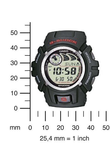 Casio G-SHOCK Reloj Digital, 20 BAR, Negro, para Hombre, G-2900F-1VER