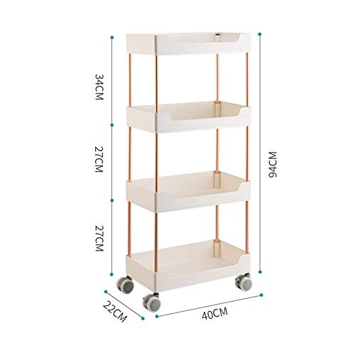 CCLLA Mensola del bagno Carrello di rotolamento Della Carta igienica Carrello Della cucina di rotolamento Carrelli di stoccaggio Della cucina a fessura stretta Scaffalatura Multiuso Ruote omnidire