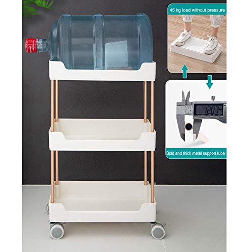 CCLLA Mensola del bagno Carrello di rotolamento Della Carta igienica Carrello Della cucina di rotolamento Carrelli di stoccaggio Della cucina a fessura stretta Scaffalatura Multiuso Ruote omnidire