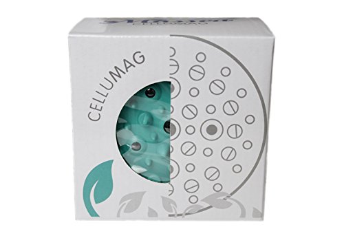 CelluMag - Cepillo para masaje anticelulítico con imanes contra la piel de naranjaPara una piel tersa, masajes, bienestar y belleza (Turquesa)