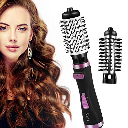 Cepillo de Aire Caliente, 3 en 1 Secador de Pelo con Cepillo de Peinado de Aire Caliente Multifunción, Voluminizador y Cepillo de Pelo Eléctrico con Iones Negativos para Todo Tipo de Cabello