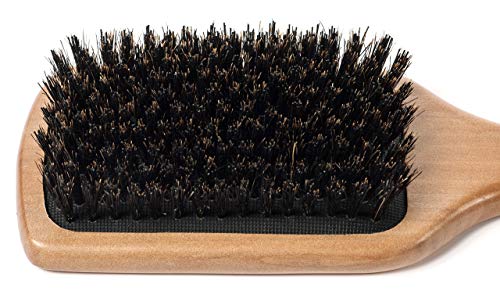 Cepillo de pelo de paleta de GranNaturals; de cerdas de jabalí