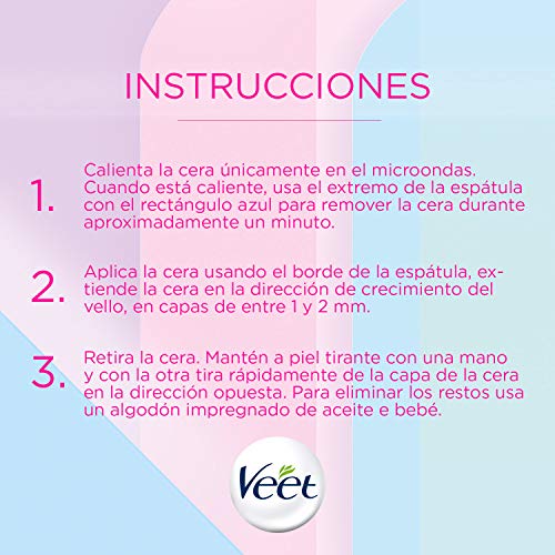 Cera Depilatoria Caliente Veet Easy Wax Roll On + Recambios (Roll-on cera)