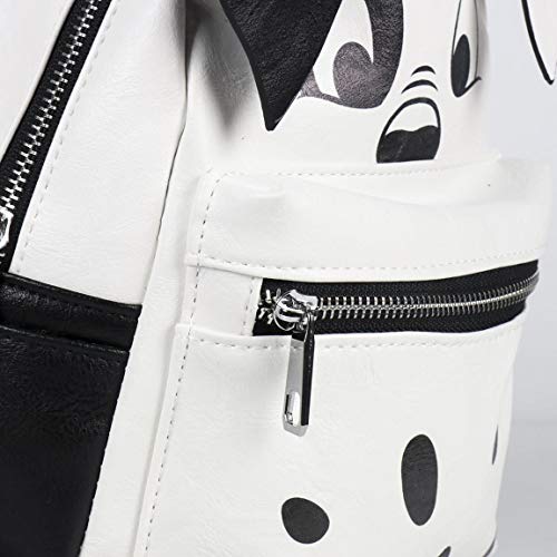 Cerdá Mochila Casual Moda Disney 101 Dalmatas, Blanco, 25 cm