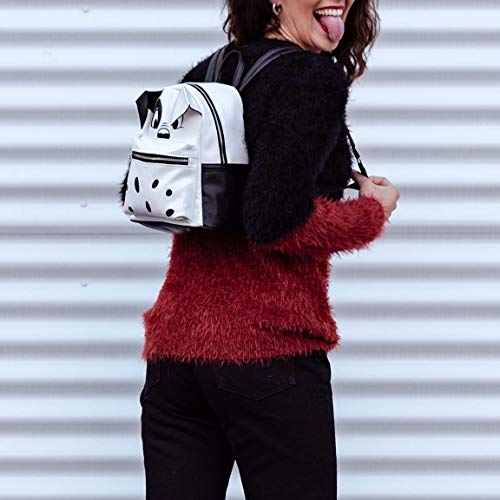 Cerdá Mochila Casual Moda Disney 101 Dalmatas, Blanco, 25 cm
