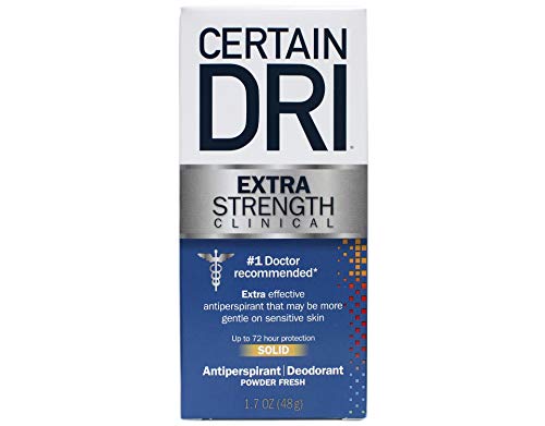 Certain Dri Antitranspirante sólido para una transpiración excesiva, 1.7 oz