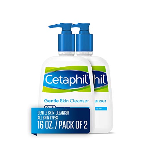 Cetaphil Gentle Cleanser - Limpiador facial para todo tipo de piel (botella de 453 g, 2 unidades)