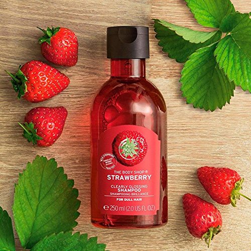 Champú brillante The Body Shop Strawberry Clearly de 400 ml, botella grande
