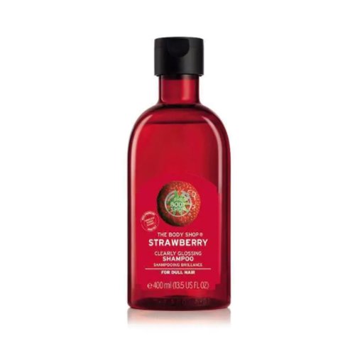 Champú brillante The Body Shop Strawberry Clearly de 400 ml, botella grande