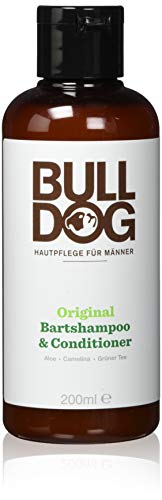 Champú y acondicionador para barba original de Bulldog para hombre, 1 unidad (200 ml).