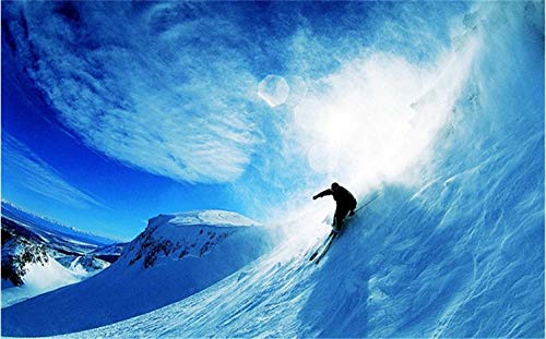 Chaqueta de esquí para hombre Pantalones de esquí Invierno cálido a prueba de viento Impermeable Deportes al aire libre Marcas de snowboard Pantalones de abrigo de esquí Traje de esquí, BLV, XXXL
