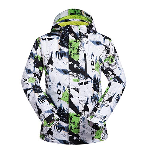 Chaqueta de esquí para hombre Pantalones de esquí Invierno cálido a prueba de viento Impermeable Deportes al aire libre Marcas de snowboard Pantalones de abrigo de esquí Traje de esquí, BLV, XXXL