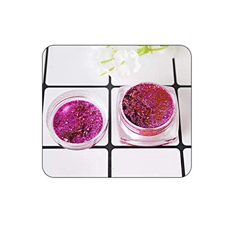 ChaRLes 9 Colores Shimmer Polvo Pigmento Crema Diy Handmade Star Ball Arte Artesanías Para Uv Resina Cristal Pegamento - Violeta