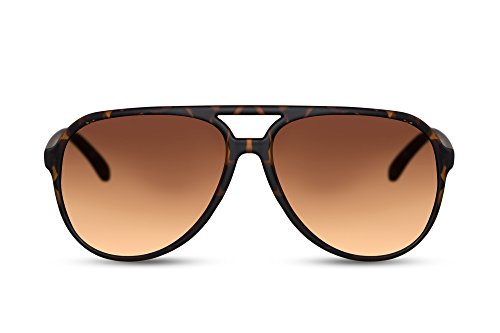 Cheapass Gafas de Sol Grandes Modernas Gafas Marrones Montura Marrón Para Chicos y Hombres. Protección UV400
