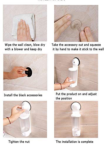 CHENYU - Dispensador de jabón de Pared para Fregadero de Cocina