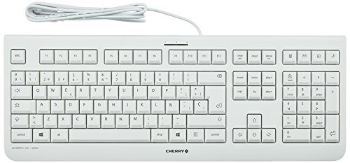 CHERRY KC 1000 JK-0800ES-0- Teclado, color blanco, QWERTY España