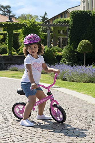 Chicco First Bike - Bicicleta sin pedales con sillín regulable, color rosa, 2-5 años