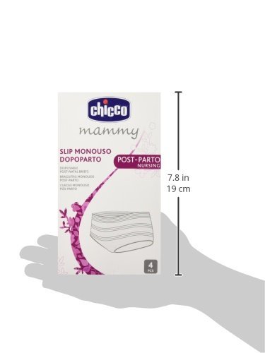 Chicco Mammy Braguitas premamá, (Blanco 00001138100000), One Size (Tamaño del fabricante:Única) (Pack de 4) Mujer