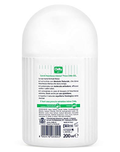 Chilly - Jabón Gel Intimo - Formula fresca - 200 ml