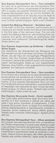 CHRISTIAN DIOR Desmaquillador Duo Express Waterproof 125 ml