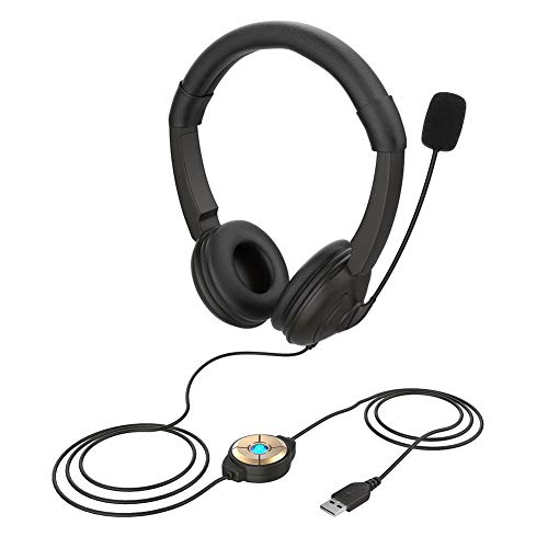 Chutoral Auriculares USB, Auriculares de Teléfono, Auriculares de Atención al Cliente, Auriculares, Auriculares de Juego, Auriculares de Computadora, Auriculares de Aprendizaje