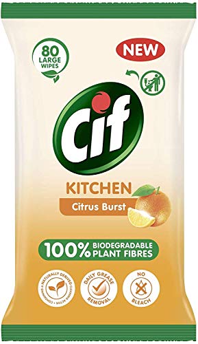 Cif Citrus Burst - Toallitas de cocina (390 g)