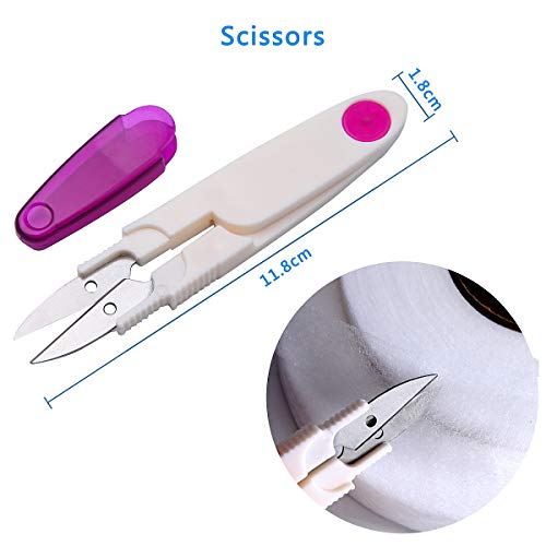 Cinta Dobladillo Plancha, Cinta Termoadhesiva Ropa 256 Metros+Tijeras 4 Rollos (10 mm y 20 mm) Fiselina Cinta Adhesiva Bajos Pantalon Doble Cara para Cortinas Pantalones Vaqueros Cortinas y Telas