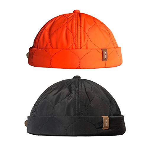 Clape Watch - Gorra de Trabajo Commando de Pana de Pana sin Llama con diseño de Flor de león, Caqui (CT28-Orange)