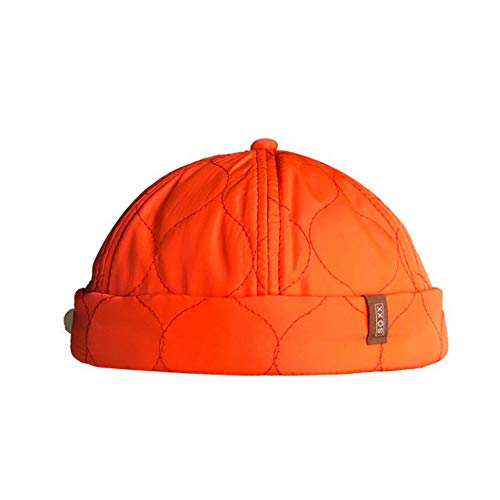 Clape Watch - Gorra de Trabajo Commando de Pana de Pana sin Llama con diseño de Flor de león, Caqui (CT28-Orange)