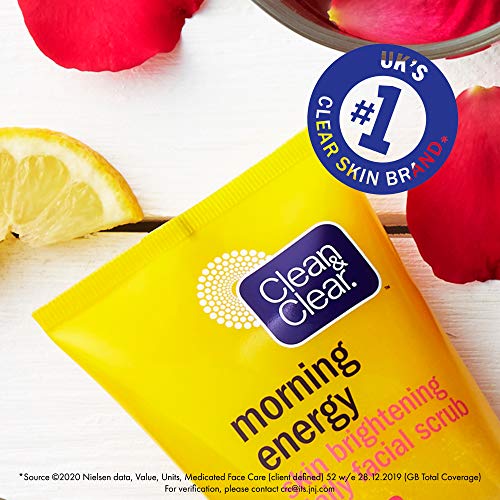 Clean & Clear – Exfoliante Facial para darle energía a tu piel todas las mañanas, 150 ml