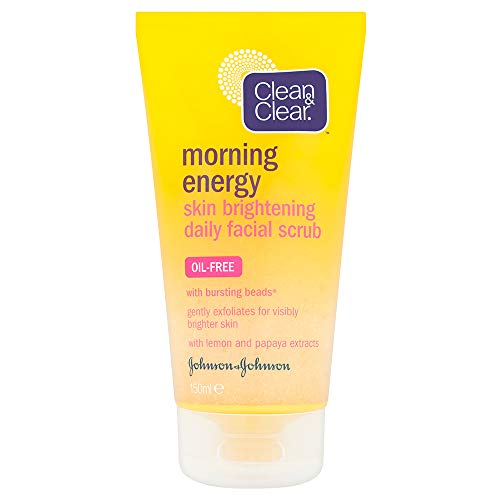 Clean & Clear – Exfoliante Facial para darle energía a tu piel todas las mañanas, 150 ml
