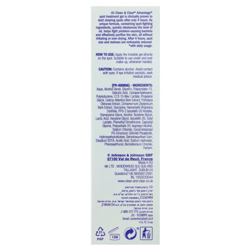 Clean & Clear Gel Tratamiento Control de Espinillas - 15 ml