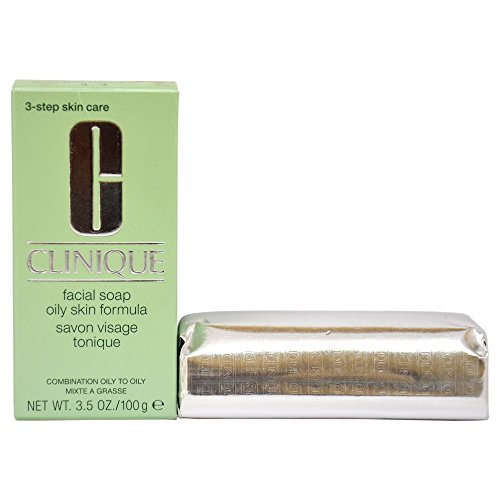 Clinique- Jabón Facial Extra Strenght para piel grasa, con vaso, 100 gr