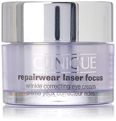Clinique Repair Wear Laser Focus - Crema reparadora antiarrugas, contorno de ojos,15 ml