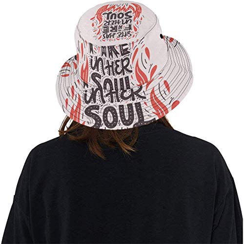 CNSP Packable Beach Hat Cute Letter Combination Design Summer Unisex Fishing Sun Top Bucket Hats for Teens Women Fisherman Cap Outdoor Sport Women Sun Hats