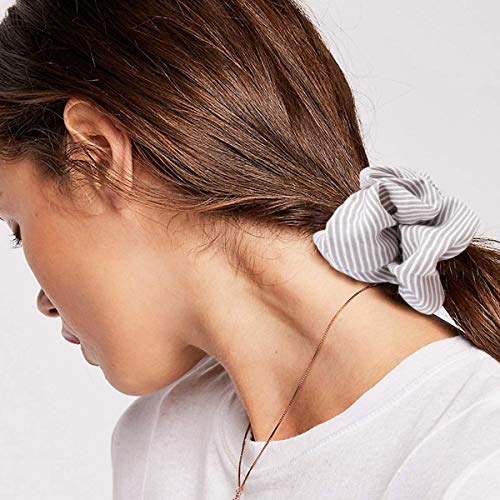 Coleteros de Gasa para Cabello,Coleteros de Tela Color Pastel,Pelo Bandas Scrunchy,Scrunchies Gasa Elástico,Scrunchies de Pelo,Cabello Scrunchies,Lazos Elásticos de Banda Pelo(24pcs) (20pcs)