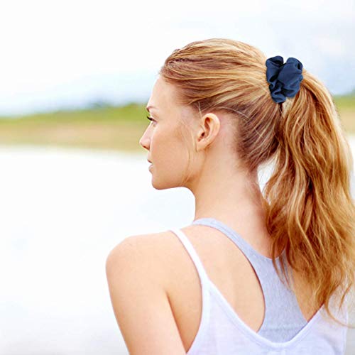 Coleteros de Gasa para Cabello,Coleteros de Tela Color Pastel,Pelo Bandas Scrunchy,Scrunchies Gasa Elástico,Scrunchies de Pelo,Cabello Scrunchies,Lazos Elásticos de Banda Pelo(24pcs) (20pcs)