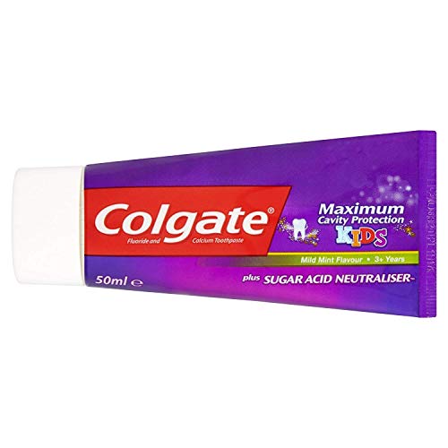 Colgate Máxima Protección Cavidad Más Ácido De Azúcar Niños Neutralizador Pasta De Dientes 50ml (Paquete de 2)