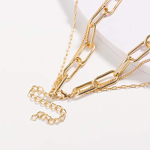 Collar de múltiples Capas para Mujer, Cadena Vintage, Perla de Agua Dulce Natural, Cuello de Tarjeta Vintage