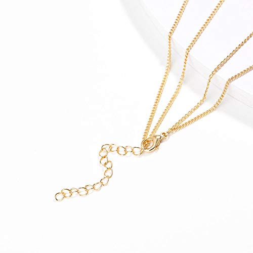 Collar Multicapa para Mujer, Colgante de Mapa del Mundo, Cadena de clavícula, joyería, Cadena de suéter