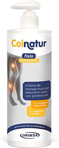 Colnatur Fisio Professional – Crema de Masaje Muscular Deportivo, con Colágeno y Extractos Naturales, Uso Profesional, 750 gr