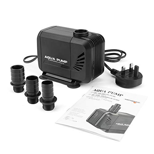 Color You - Bomba sumergible para agua (35W, 2500l/h, 2,5 m, ahorro de energía, reducción de ruido, silencioso, filtración circulante con 3 boquillas para estanque, fuente de acuario, acuario y pecera