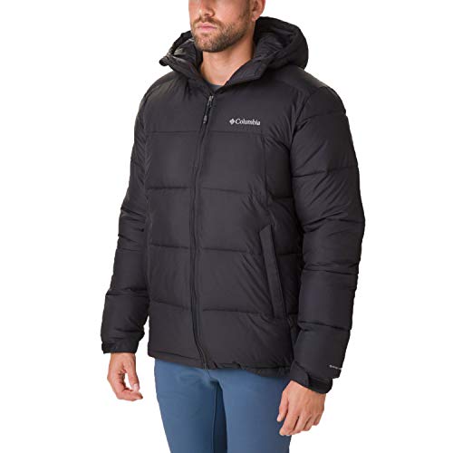 Columbia Pike Lake Chaqueta con Capucha para Hombre, Negro, L