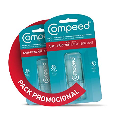 COMPEED® Stick Anti-fricción, 8 ml - Pack de 2 (Total 16ml), Cuidado de Pies, Prevención efectiva de las rozaduras y formación de ampollas