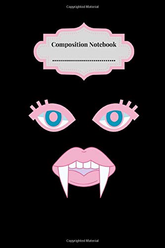 Composition Notebook: 6x9 120-page Funny Face, Halloween, Horror Themed Blank Lined Journal for Adults, Kids, Teens, School or Work