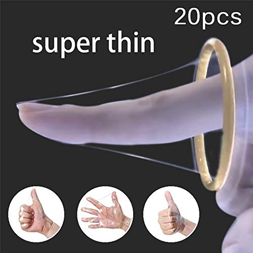 Condones Sensación Ultrafina Fina Conductividad Térmica Látex Natural Cubierto a Base de Agua Premium Lube 100pcs,Ultrathin