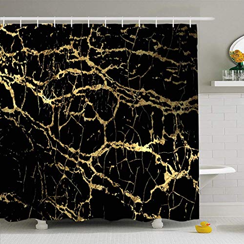 Conjunto de cortina de ducha con plantilla de ganchos Marmoleado Libro de textura de borde de grunge Cartel de diseño antiguo Folleto texturizado Texturas abstractas Tela de poliéster impermeable Deco