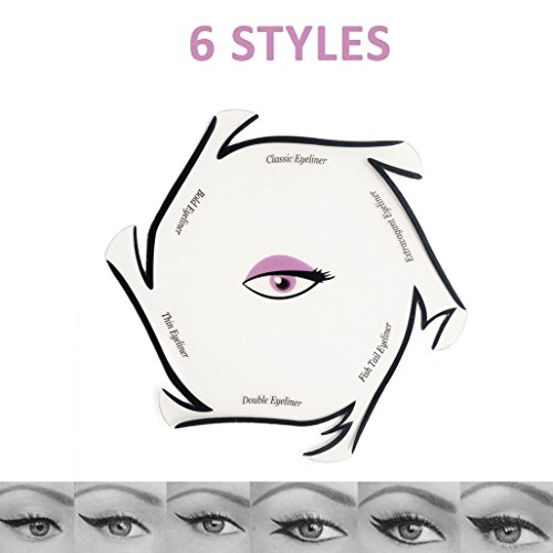 Conjunto Modelo de Eyeliner para el Eye-Liner Parfait por Blissany, Cat ojos, ojos Stencil 16 Styles, Double Wing, Extravagant Cat, Arabic Eyeliner de 2 piezas