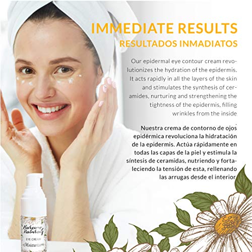 Contorno de Ojos Antiarrugas Bio Ecologico Organico Natural 30ml Crema Iluminador Corrector Parpados Lineas Expresion Mujer Hombre Hidratante Antifatiga Antiedad Antibolsas Antiojeras Orgánico Vegano